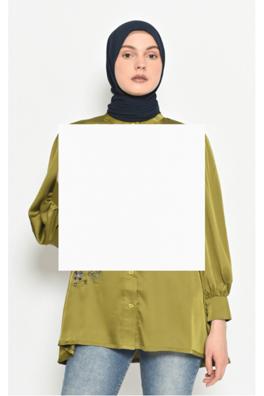 Jasmina Embroidery Blouse Lime